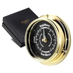 Tabic Tide Wall Clock with Jet Black Dial Exquisite Handcrafted Nautical Timepiece for Beach review