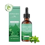 Pfefferminzöl 60 ml, Natürliche Minzöl mit Jojobaöl, Feuchtigkeit Körperöl, Minze Ätherische...