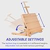 Falling in Art Beechwood Tabletop Easel, Wooden Drawing Board Easel, Adjustable Desktop Easel for Artists and Beginners, Suitable for Painting and Displaying Artwork #2