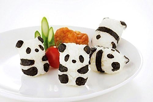 LOOKOUT 3D Rice Ball Mold Mould With Nori Punch Sushi PANDA Shape