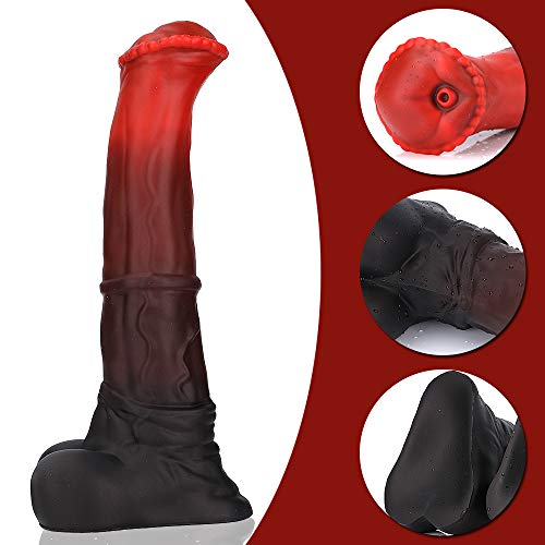 Nothosaur Conola met Cum Tube, siliconen anale dildo, buttplug voor beginners en gevorderden, maat L, lengte 30 cm - Afbeelding 4