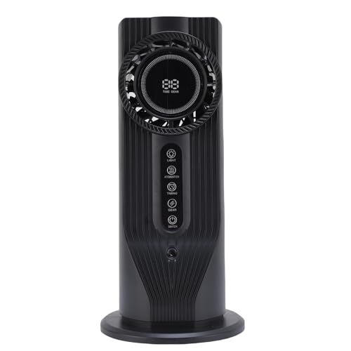 3 en 1 Dispositivo Desktop Air Acondicionador Enfriador de Aire Humidificador 100L 6 Velocidades Ventilador de Enfriamiento Portátil USB con Función de Temporizador de 6H,