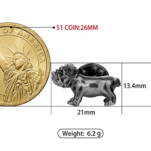 HAWSON Novelty Enamel Pins for Clothing Backpack Decoration Gift, Funny Laple Pin for Teen Boy and Girl, Metal Brooch Suit Stud (Bulldog)4