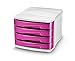 Produktbild CEP 1003940371 Schubladenbox 4 Schübe Gloss 394 G, pretty pink/weiß