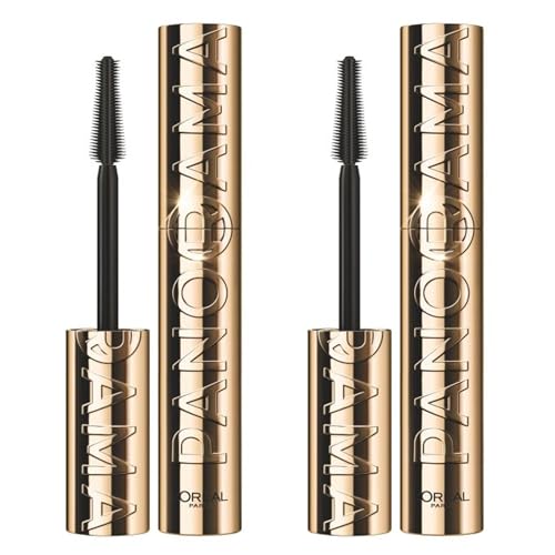 L'Oréal Paris - Mascara Volume Panoramique - Sans Paquet - Panorama Volume Millions de Cils - Noir - Lot de 2