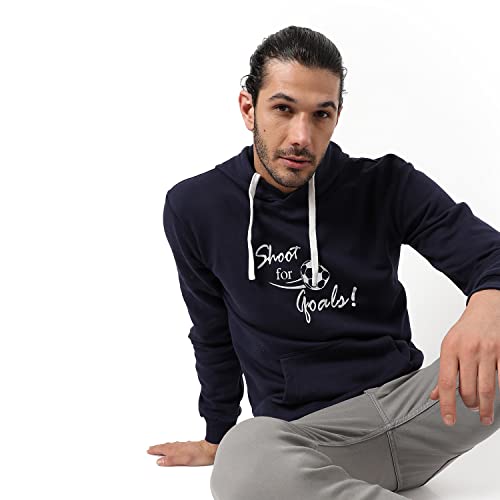 Image of CAHOOT Men's Printed Sweatshirt Regular Fit for Casual Wear | Full Sleeve | Cotton | Stylish Sweatshirt Crafted with Comfort Fit and High Performance for Everyday We