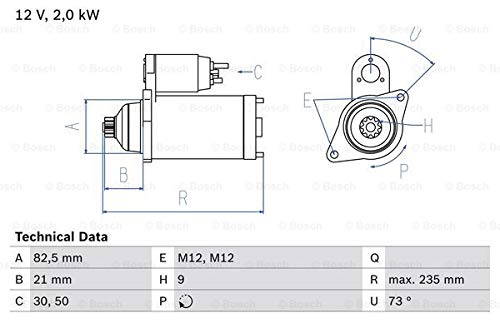 BOSCH 0986021630 Starter : Amazon.de: Auto & Motorrad