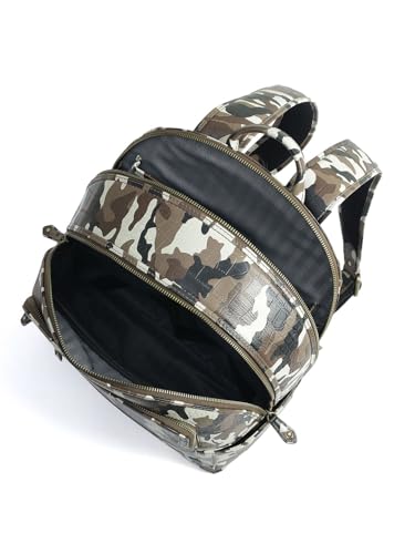 Image of Da Milano Leather Backpack for Men - Fits Upto 13 inch Laptop - Brown & Black