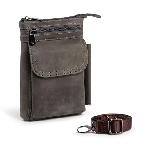 hengwin Porta Cellulare da Cintura, Borse a Spalla con Cinturino, Portamonete da Uomo, Marsupio da...