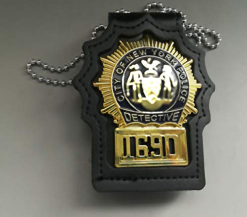 New York/New Jersey Police Detective Style Neck Hanger with beaded chain and badge included NO.1690