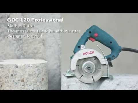 Image of Bosch 0601B373F0-GCO220 2200-Watt 14-inch Chop Saw Machine (Blue) with GDC 120 Professional Marble Cutter Combo