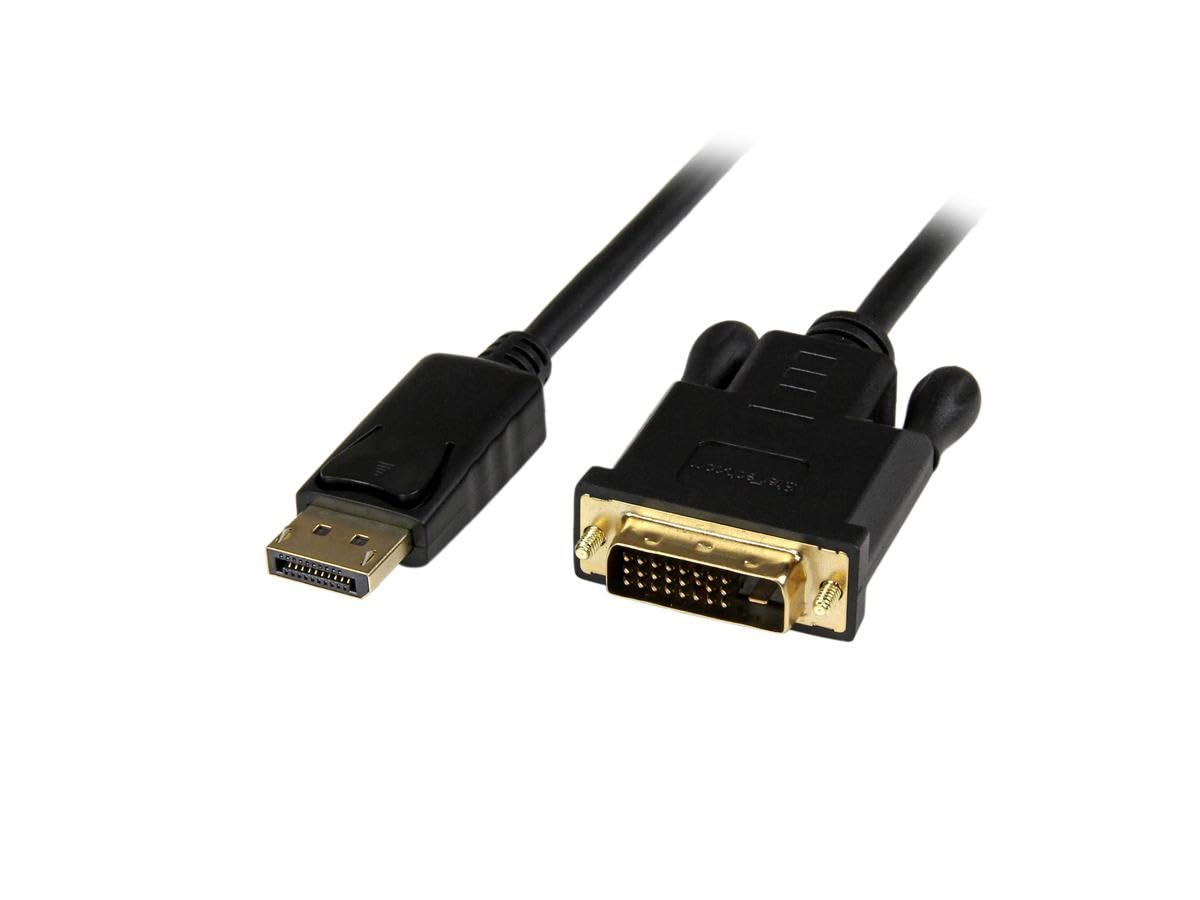 StarTech Câble actif DisplayPort vers DVI-D, 1,8m, Noir (DP2DVIMM6BS)