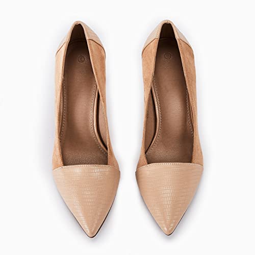 Image of PiePieBuy Womens High Heels Pumps Pointed Toe Slip On Stiletto Classic Dress Party Office Shoes