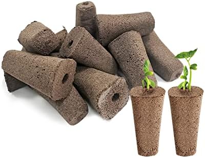 Aooccder 50 Pack Grow Sponges,Eco-Friendly PH Balanced Hydroponics Sponges, Seed Starter Pods Replacement Root Growth Sponges Compatible with QYO, LYKO, iDOO Indoor Hydroponic Growing System(Square)