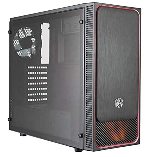 Connectivity technology: SATA Cooler Master Masterbox E500L Red W, Mid Tower, tecnologia SATA, supporto fino a 3 ventole, colore nero/rosso