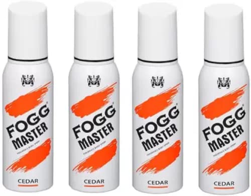 FOGG Fragrance Body Spray 120ML Each (4) Body Spray - For Men & Women (480 ml, Pack of 4)