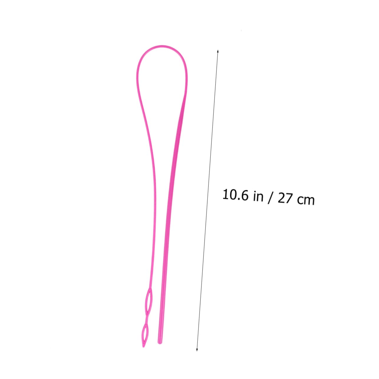 OSALADI Long Plastic Strap Wearer Tool for Easy Threading Elastic Bands Sweatpants Shorts Jackets Coats Convenient Plastic Design Rosy