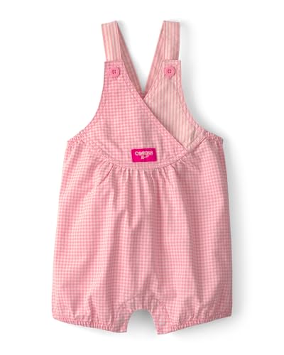 OshKosh B'gosh Girl World's Best Overalls, Pink, 12M