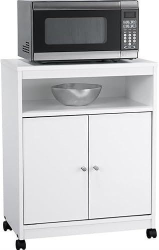 Mueble para microondas Landry de Altra Níquel Blanco