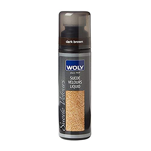 Woly Suede Velours Liquid - Renovator - 2.6 Oz - Made in Germany (Dark Brown)