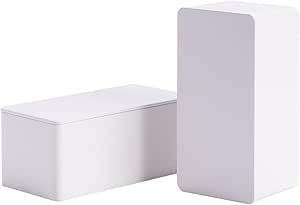 Amazon.com: Tianhui Rectangle Metal Boxes Tin container for Small ...
