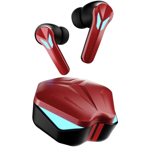 Image of Fire-BolttAero Shadow TWS Earbuds Custom EQ, RGB Lights, Wireless Bluetooth 5.4, Music & App Support, 50H Playtime, Fast Charging Case, 50ms Low Latency for Gaming, Touch Controls - Flame Red