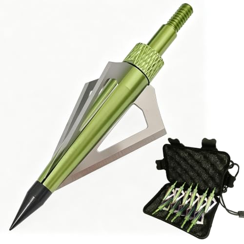e5e10 12pcs Archery Broadheads 3 Fixed Steel Blade...
