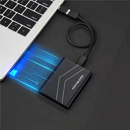 Duro Externo de 2TB, Ultra Delgado y Portátil de 2.5" con Conexión USB, Almacenamiento Compatible con PC, Ordenador Portátil y Computadora (Negro) - Imagen 6