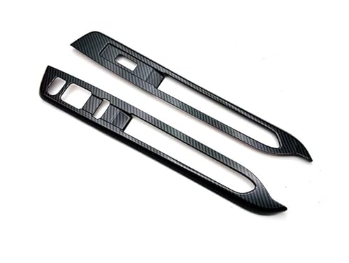 MEKOMEKO ダイハツ新型アトレー 専用 フロントパワーウィンドウ スイッチ カバー ドア ウィンドウ ボタン ドアスイッチパネル インテリアパネル 内装 パーツ アクセサリー ABS樹脂製 2PCS S700 S710系 2021年12月~【カーボン