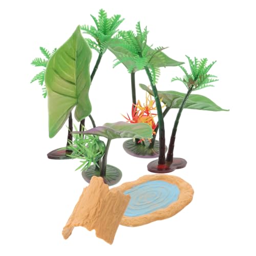 GARIOUANS Nénuphars Réalistes Figurines De Jardin Miniature Décoration De Micro-Paysage Plantes Artificielles pour Étang Accessoires De Jardin Miniatures Nénuphars Flottants De Lotus
