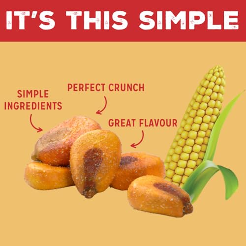 LOVE CORN: Habanero Chilli | Roasted Crunchy Corn - Gluten-Free - Plant based & Vegan - Healthy Snack - Low Calorie - (Box of 24 bags, 20g each)