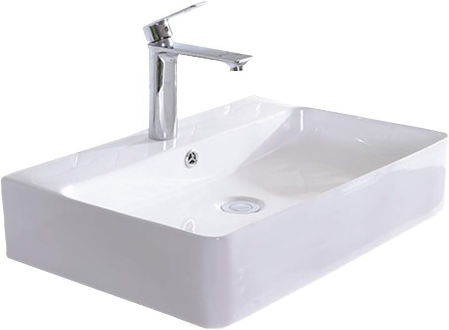 Pedestal Sinks Bathroom Sinks Ceramic Wash Basin Simple White Household Sink Restaurant Vanity Toilet Furniture Easy to Clean Gift