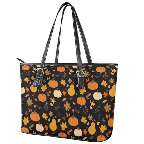 Bolso de hombro para mujer, tamaño mediano, tipo tote de cuero con cremallera, impermeable, para trabajo y compras miniatura 5