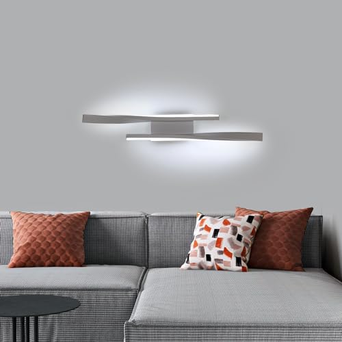 Riserva Applique da Parete Interno LED 16W, Creativo Lampada da Parete Interno Moderno, Bianco Freddo 6500K, Lampada a Muro in Acrilico per Soggiorno, Camera da Letto, Scale, Corridoio