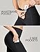 Ewedoos Capri Leggings for Women with Pockets Women's Capris Knee Length High Waisted Yoga Pants Compression Workout Leggings Black