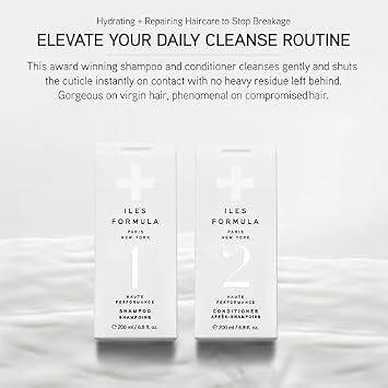 ILES FORMULA Shampoo & Conditioner Set, Hydrating & Sulfate-Free (200mL)