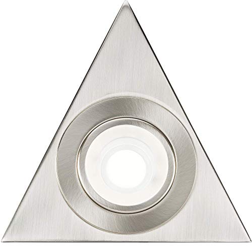 Knightsbridge LED Triangular Under Cabinet Light with Adjustable CCT - Brushed Chrome - Image 2