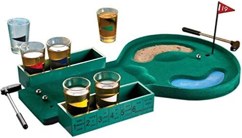 Golf Shot Glass Drinking Game Set