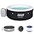 Coleman SaluSpa Miami AirJet 2 to 4 Person Round Inflatable Hot Tub Portable Outdoor Spa with 60 Soothing AirJets and Insulated Cover, Black