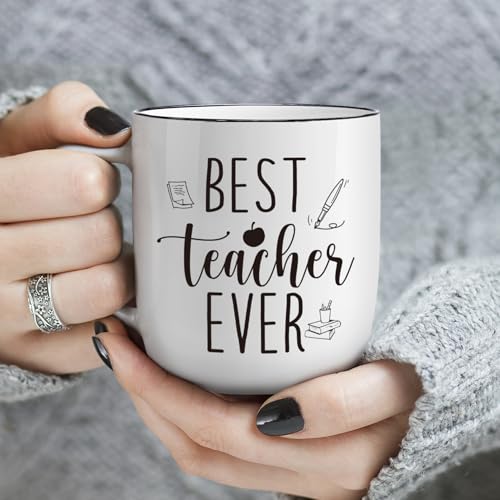 Taza de cerámica Best Teacher Ever 13oz miniatura 4
