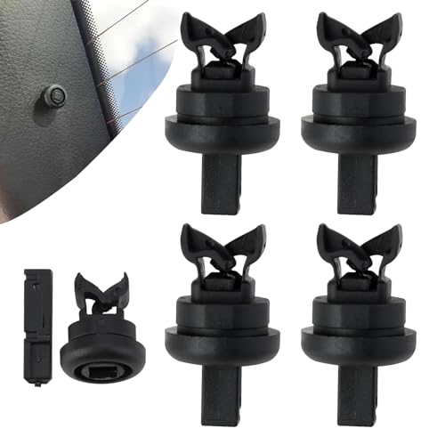 Lot de 4 clips de fixation pour étagère arrière, 7705099001 8200675047, Remplacement Compatible avec Clio/Megane Clips de Fixation de Cintre de Chaîne de Voiture, étagère arrière de voiture