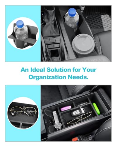 Image of CDEFG 2Pcs for 2025 2026 Toyota Camry Center Console Organizer for 2025 2026 Toyota Camry Accessories Middle Console Organizer Armrest Storage Box & Cup Holder
