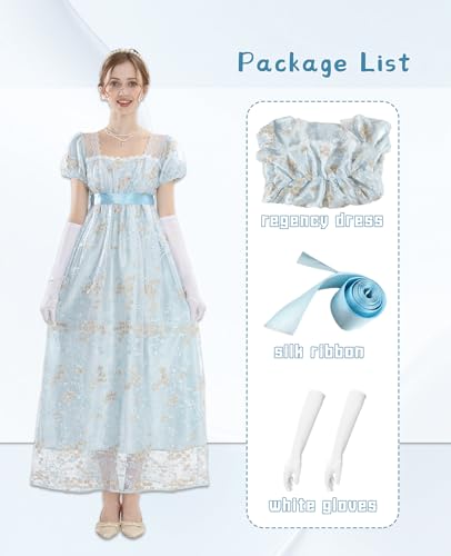 Image of NSPSTT Women Girls American Pioneer Colonial Dress Prairie Costume