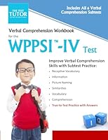 Verbal Comprehension Workbook for the WPPSI-IV Test 0998052302 Book Cover