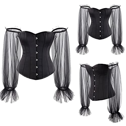 Vintage Gótico Grunge Controle de Barriga Malha Shapewear Manga Adolescente Renda Corpete Modelador