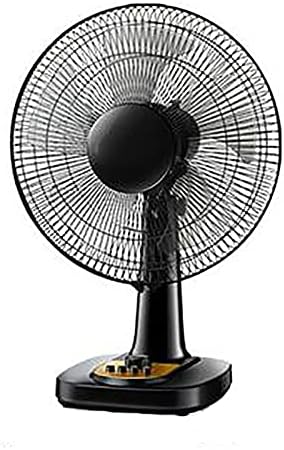yoo Portable Air Conditioners Oscillating Natural Wind Table Fan with 12-Inch 3 Speed Settings 60 Minute Timer Box Fan 5 Blades Table Air Circulation Black