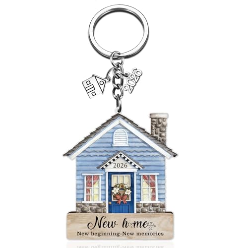 QUIHUD House Warming Gifts New Home 2026 Housewarming Gifts For Women Couple Homeowners New Home Ornament 2026 Housewarming Keychain