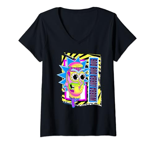 Image of Womens Rick and Morty Wubba Lubba Dub Dub V-Neck T-Shirt