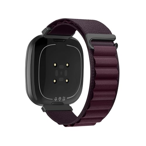 iCO\XgohɓKFitbit Versa 4/3 Sense 2/1p(Wine red,For Fitbit Versa 3)