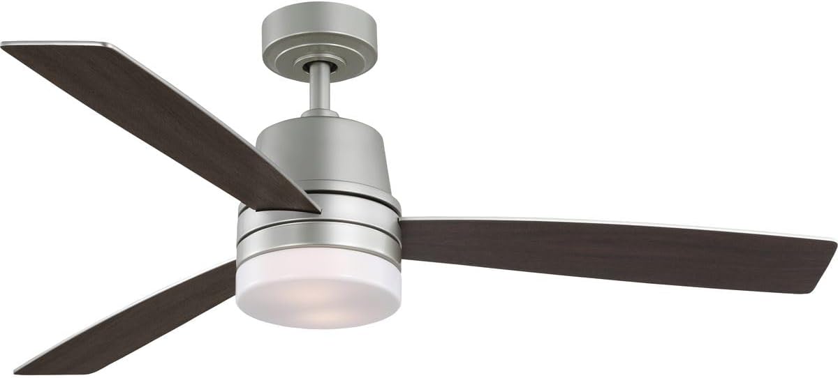 Progress Lighting P250093-152-WB Trevina IV 52" Ceiling Fan with Lights, Painted Nickel
